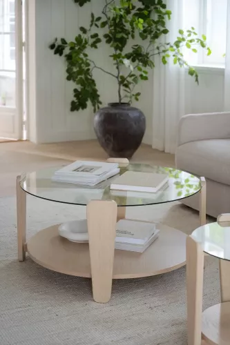 Arran Soffbord Vitpigmenterad