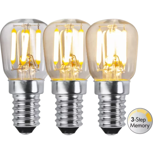 LED-Lampa E14 ST26 Clear 3-STEP Memory