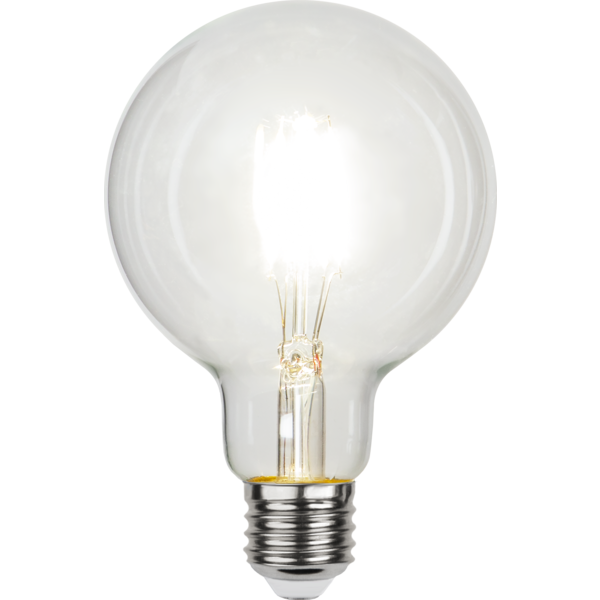 LED-Lampa E27 G95 Clear