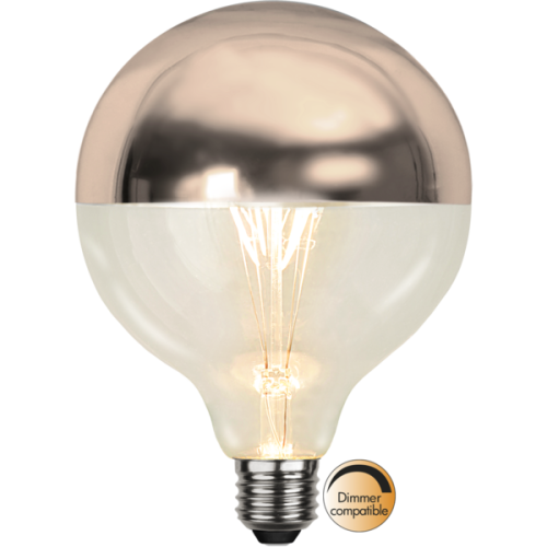 LED-Lampa E27 G125 Top Coated