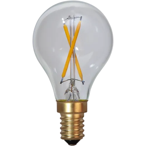 LED-lampa E14 Klot Soft Glow Transparent