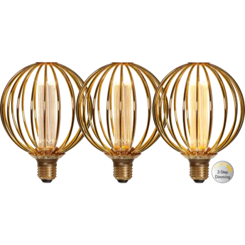 LED-lampa E27 Glob 125 Decoled Metal