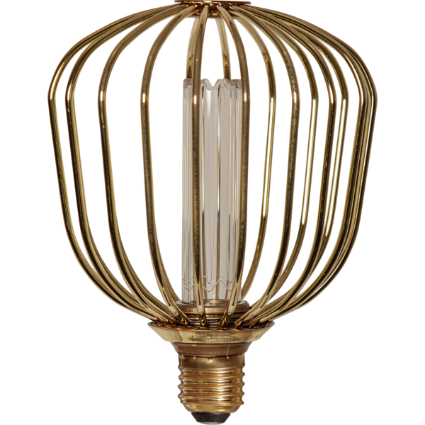 LED-Lampa E27 G125 DecoLED Metal