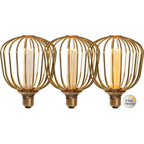 LED-Lampa E27 G125 DecoLED Metal