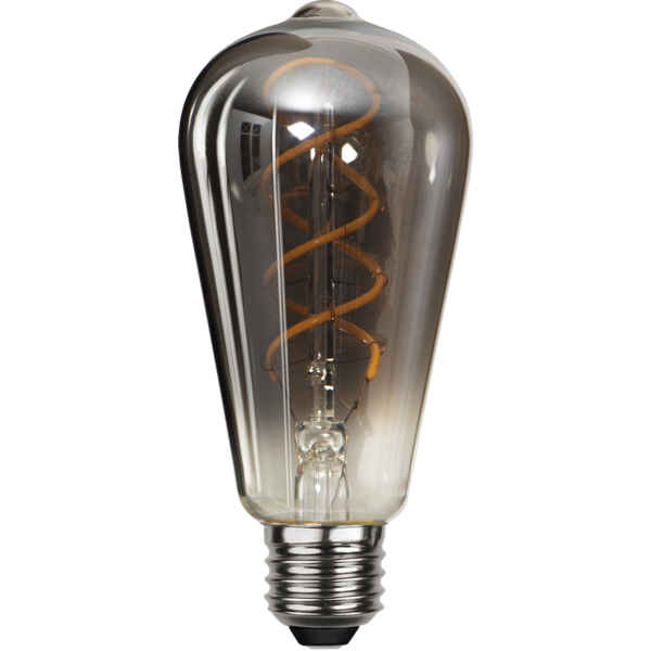 LED-Lampa E27 ST64 Decoiled Spiral Smoke