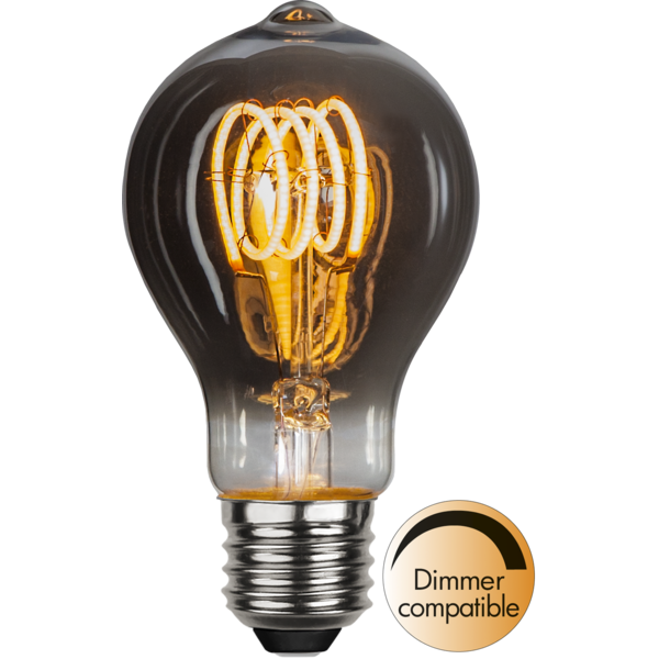 LED-Lampa E27 TA60 Decoiled Spiral Smoke
