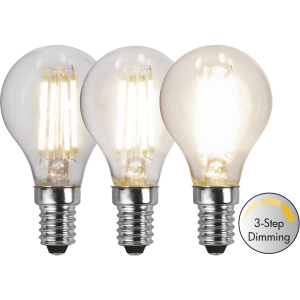 LED-Lampa E14 P45 Clear 3-Step