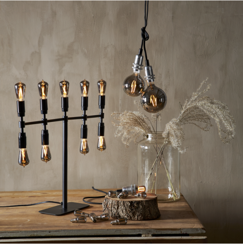 LED-Lampa E14 G95 DekoLED Smoke