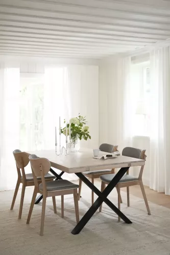 Brooklyn Matbord Vitpigmenterad