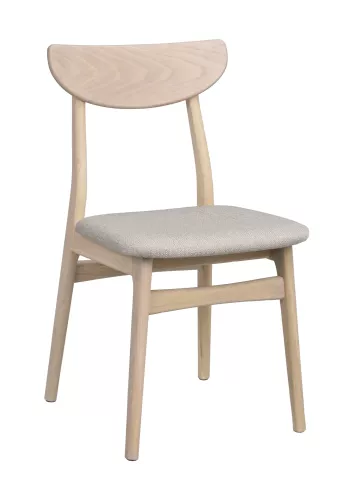 Rodham Stol Vitpigmenterad/Gråbeige
