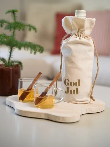 God Jul Presentpåse Offwhite/Guld