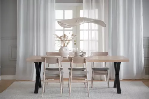 Brooklyn Matbord Vitpigmenterad