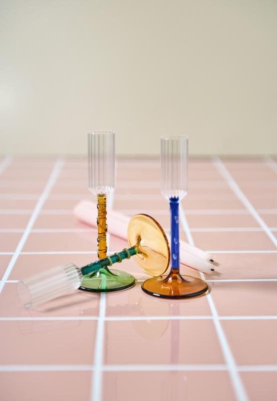 Gudrun Ljusstake Orange/Grön