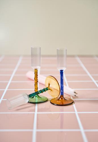 Gudrun Ljusstake Orange/Grön