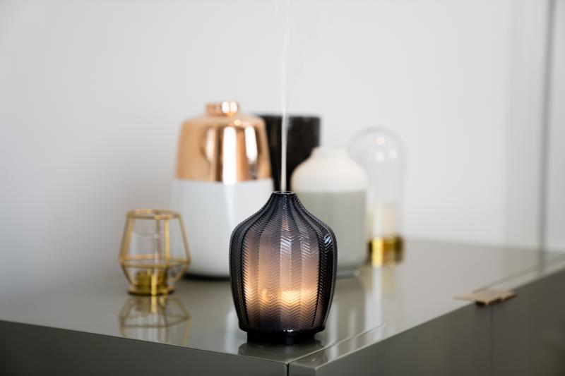 Fern Doftdiffuser Med Lampa Grå