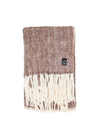 Kosta Linnewäfveri Ullpläd Vinröd