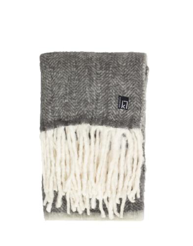 Kosta Linnewäfveri Ullpläd Mörkgrå