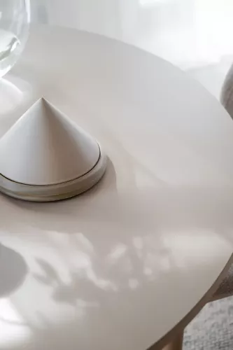 Fairmont Matbord Beige/vitpigmenterad