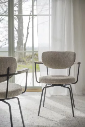 Merrick Karmstol Mörkbeige/vitpigmenterad/svart