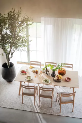 Clapperton Matbord Vitpigmenterad