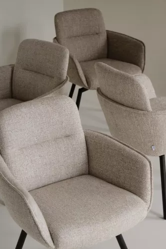 Roswell Karmstol Mörkbeige/Brun