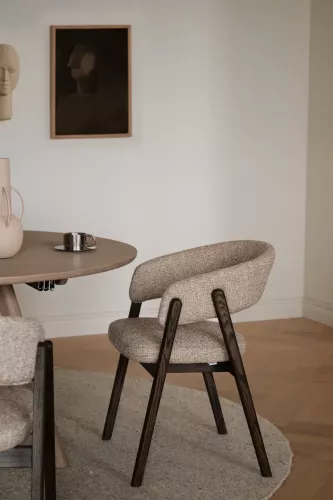 Barnaby Karmstol Mörkbeige/Brun