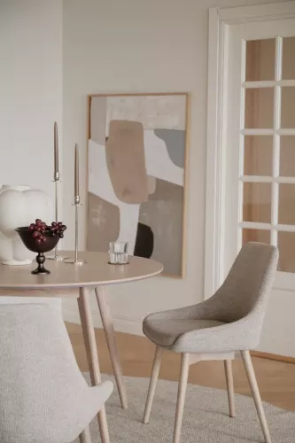 Denley Stol Ljusbeige/Vitpigmenterad