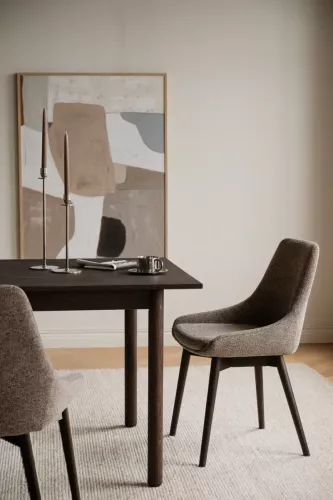 Denley Stol Mörkbeige/Brun