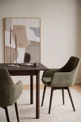 Denley Karmstol Grön/Brun