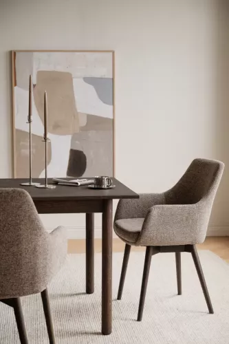 Denley Karmstol Mörkbeige/Brun