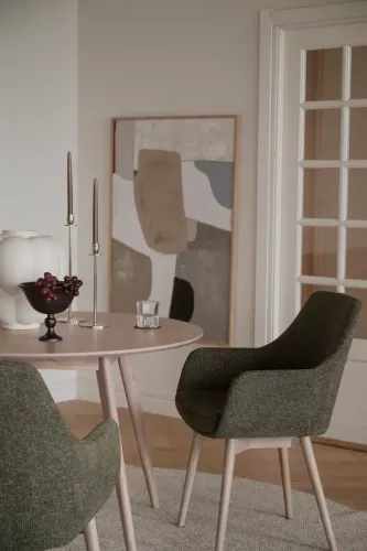 Denley Karmstol Grön/Vitpigmenterad