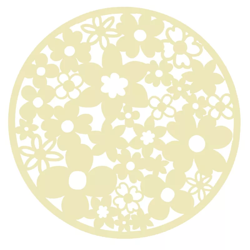 Blossom Filttablett Gul