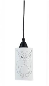 Ugglan Fönsterlampa Vit