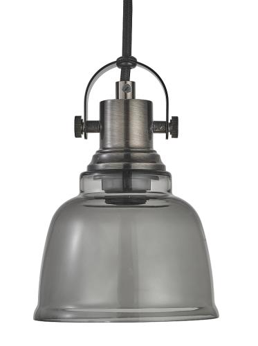 Loke Fönsterlampa Svart Nickel&Smoke