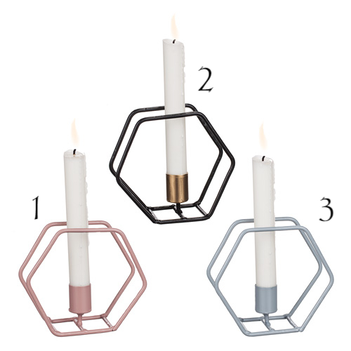 Caster Ljusstake Grå