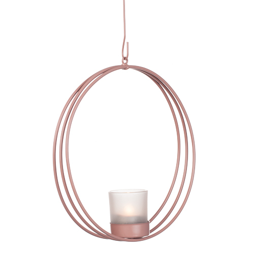 Brackley Hängande Ljuslykta Rosa