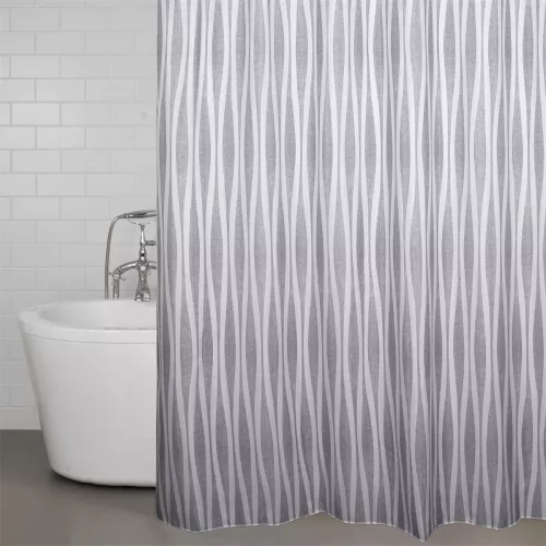 Wave Duschdraperi Grå