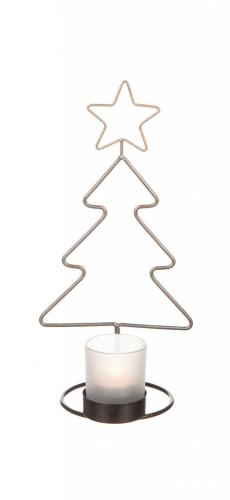 Ljusgran Ljushållare Guld