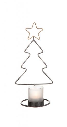 Ljusgran Ljushållare Silver