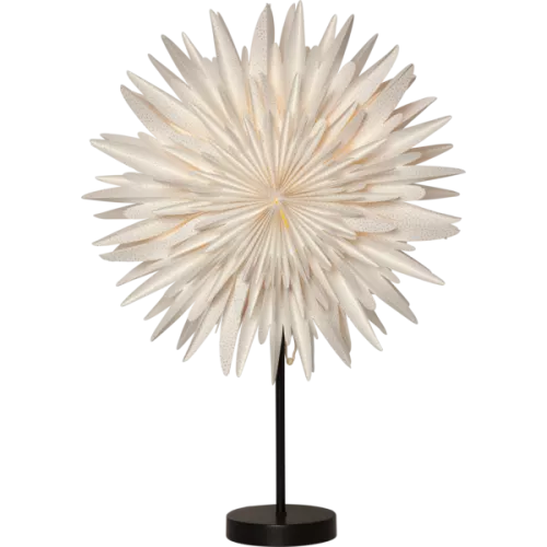 Winter Pappersstjärna på fot Vit