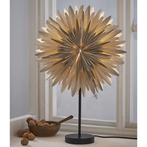 Stjärna på fot Winter Beige