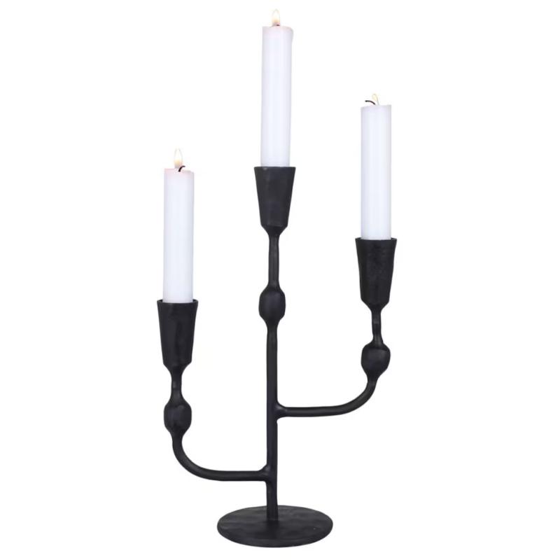 Frank 3-Armad Ljusstake Svart