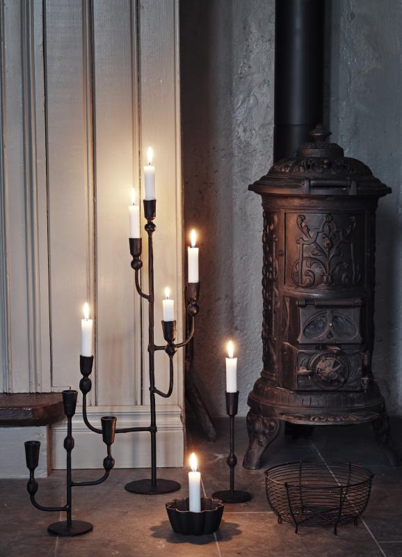 Frank 3-Armad Ljusstake Svart