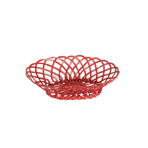 Hildur Trådkorg Oval Röd
