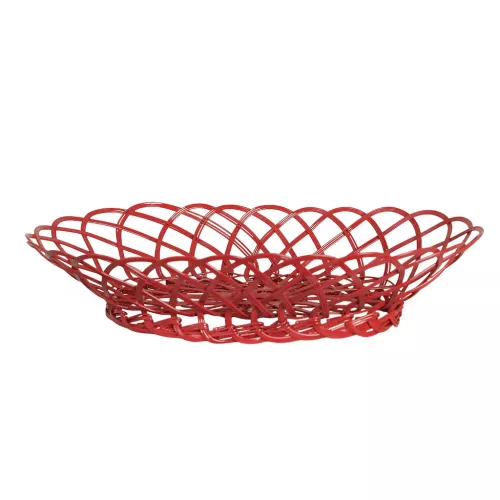 Hildur Trådkorg Oval Röd