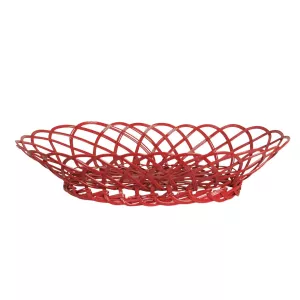 Hildur Trådkorg Oval Röd