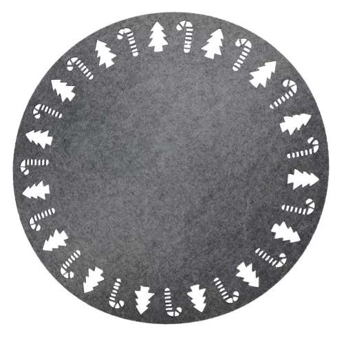 Jolly Filttablett Rund Grå