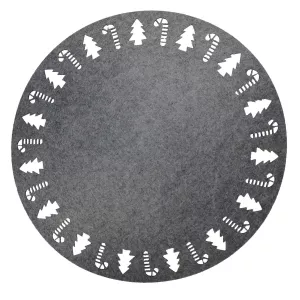 Jolly Filttablett Rund Grå