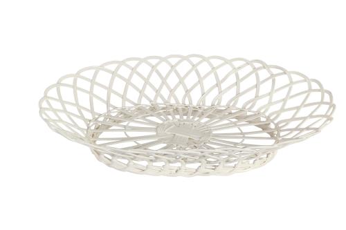 Hildur Trådkorg Oval Vit
