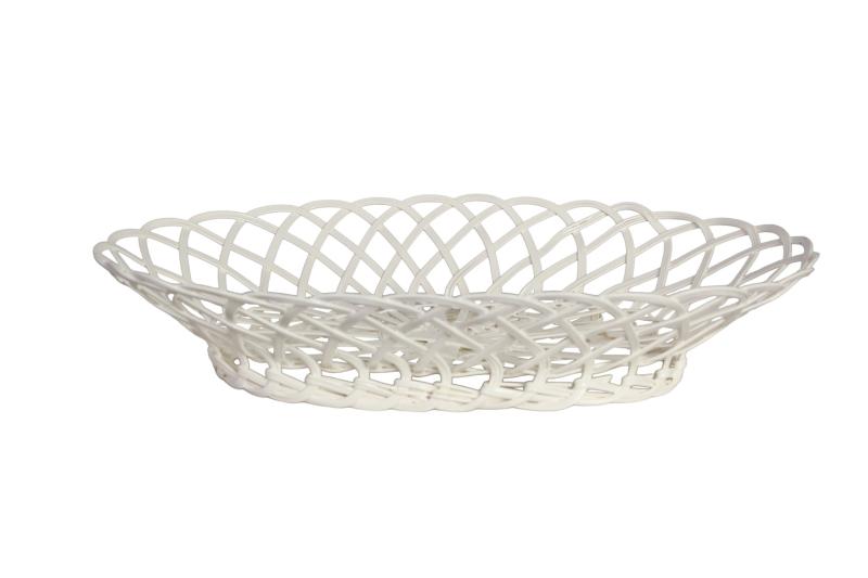 Hildur Trådkorg Oval Vit